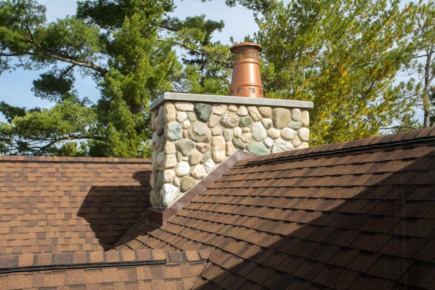 Stone work for the chimney