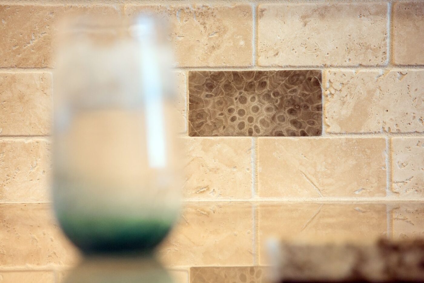 Unique Petoskey stone tiles